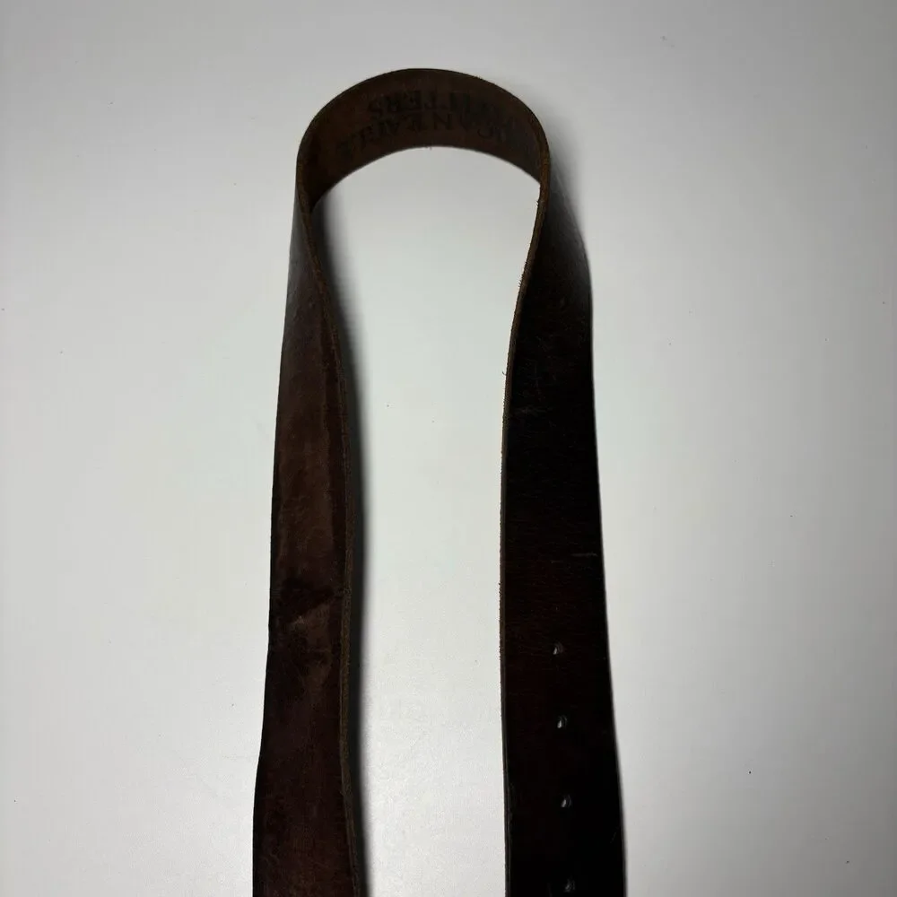 American Eagle Dark Brown Mens Leather Belt Large